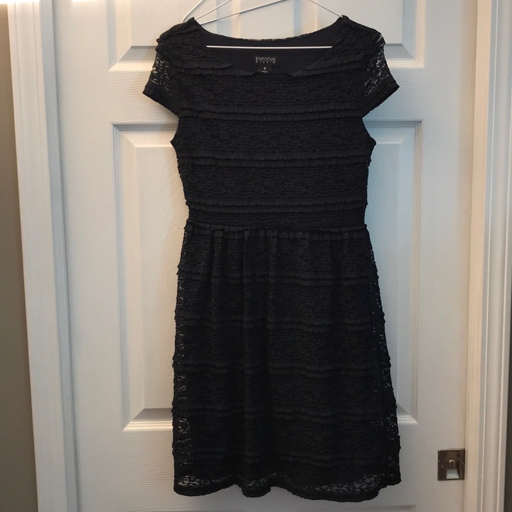 Black lace dress